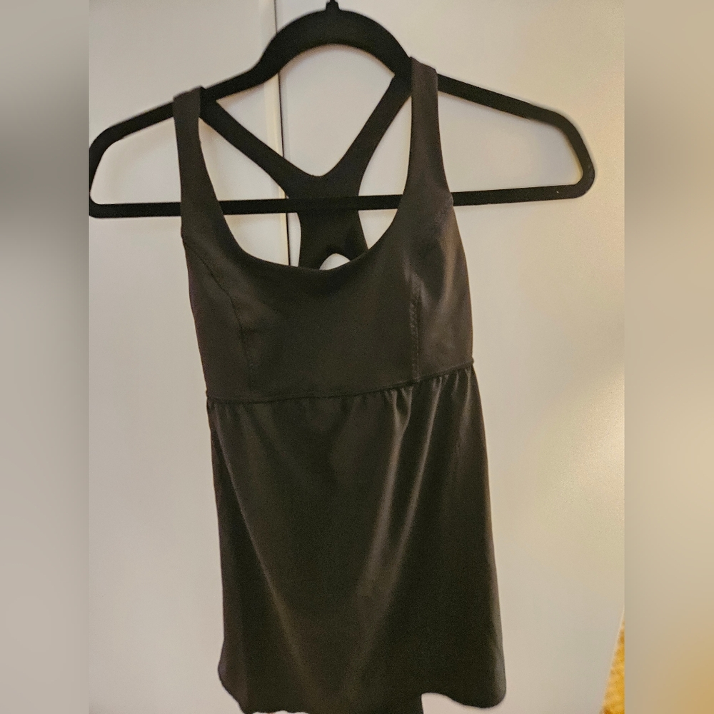 lululemon athletica black active tank top